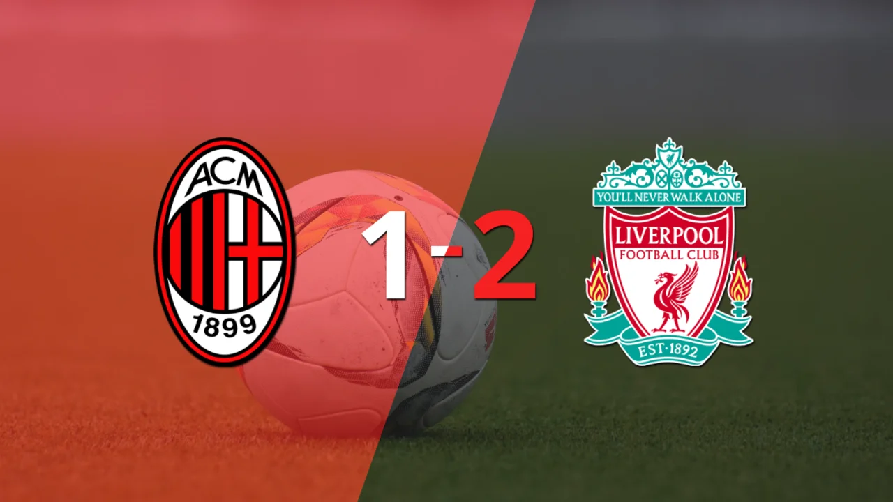 Liverpool gana de visitante 2-1 a Milan
