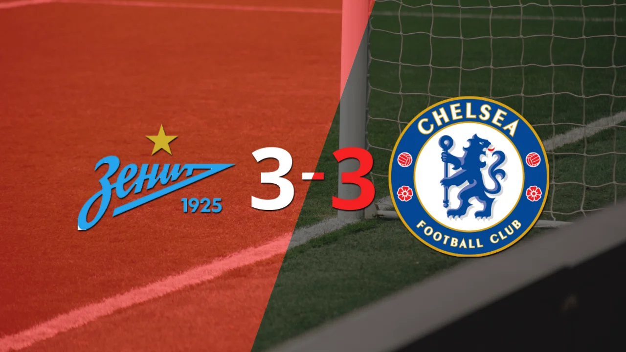Con doblete de Timo Werner, Chelsea empató con Zenit 3-3