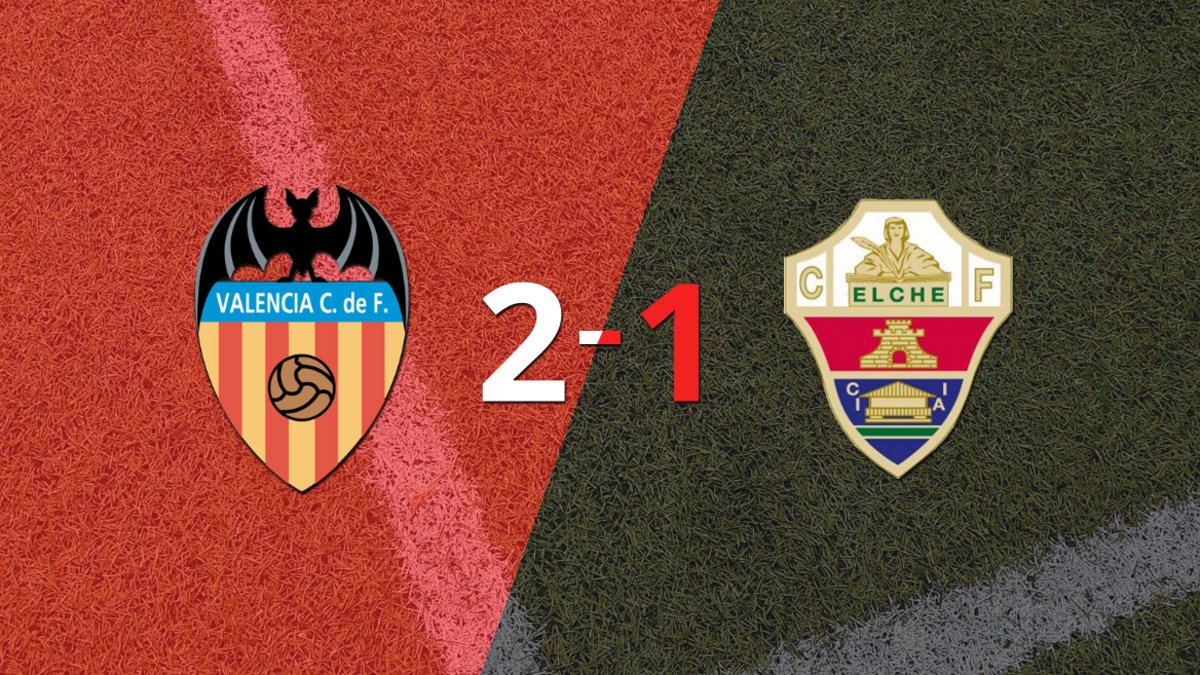 Valencia logra 3 puntos al vencer de local a Elche 2-1 | El Destape