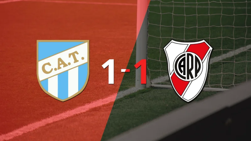 Atlético Tucumán y River Plate se repartieron los puntos en un 1 a 1