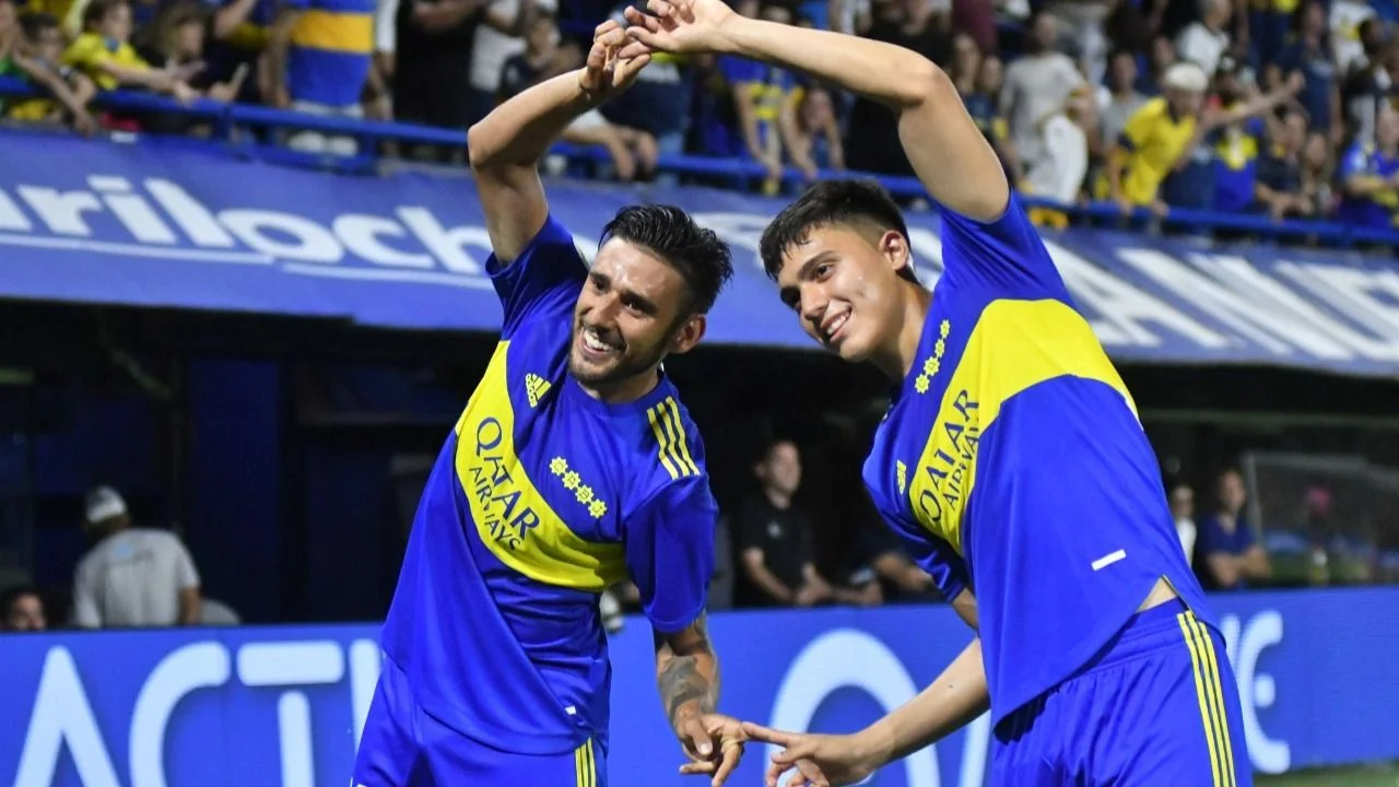 Boca goleó por 8-1 a Central Córdoba por la Liga Profesional y festejó junto a la hinchada