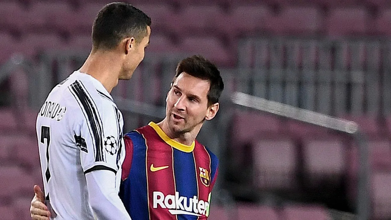Messi y Cristiano Ronaldo 