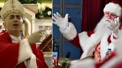 Un obispo dijo que Papá Noel no existe y desató un escándalo Un obispo dijo que Papá Noel no existe y desató un escándalo