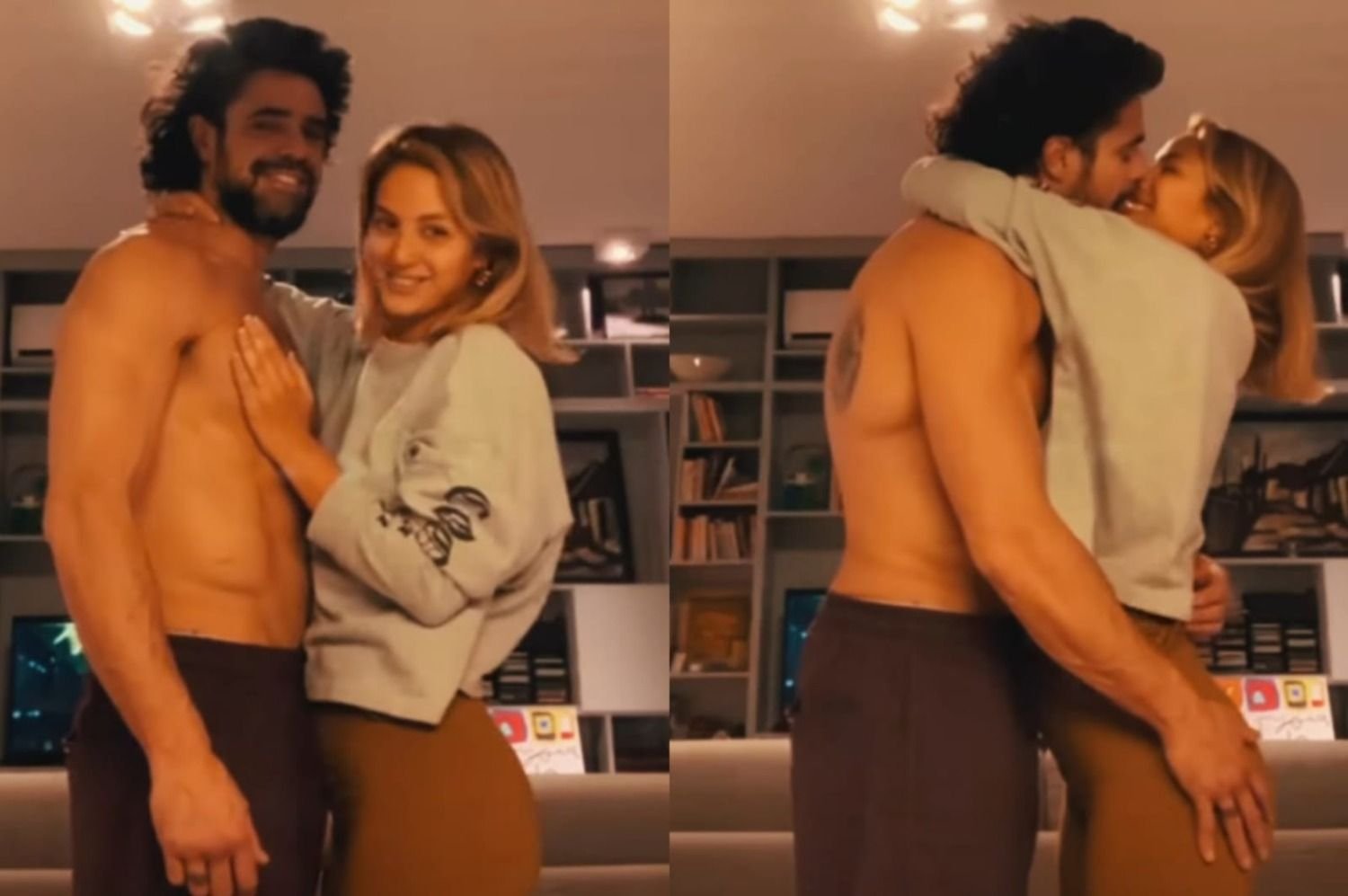 El apasionado beso de Flor Vigna y Luciano Castro en las redes sociales |  El Destape