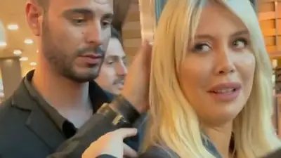 Wanda Nara y su custodio Wanda Nara y su custodio