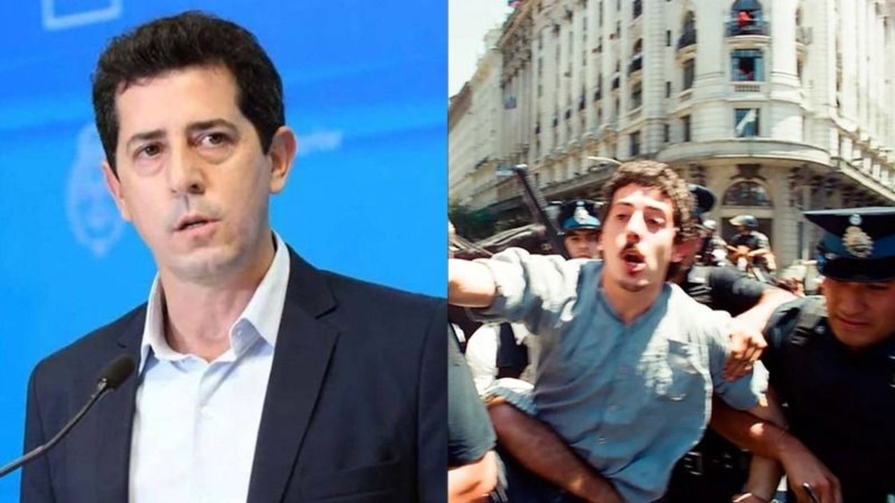 Eduardo "Wado" de Pedro fue brutalmente reprimido por la policía en el estallido de diciembre del 2001.