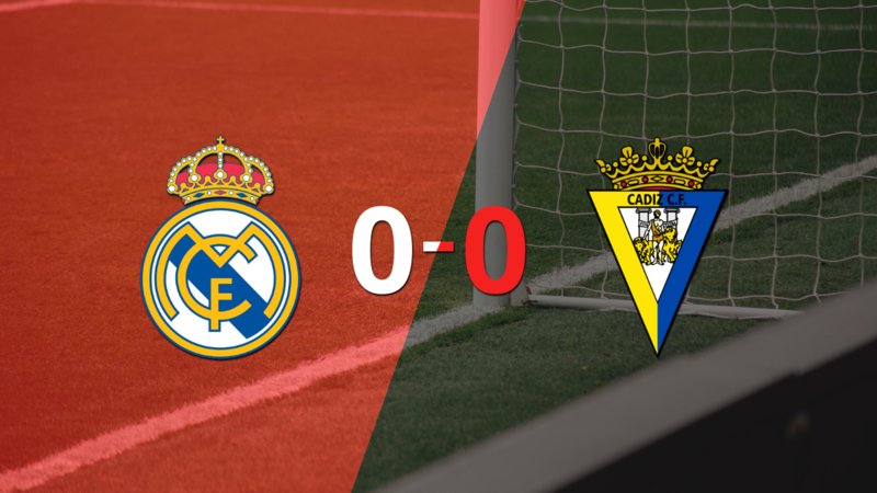 Sin goles, Real Madrid y Cádiz igualaron el partido