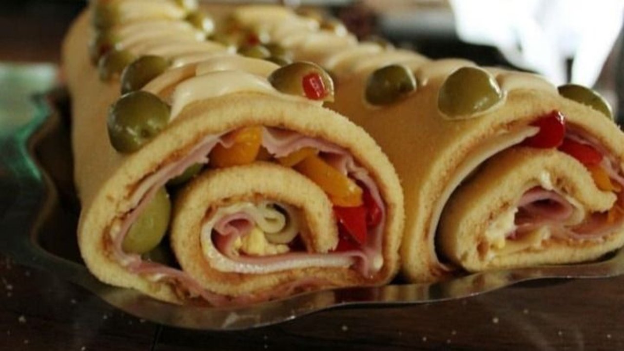 Pionono salado para Navidad y Año Nuevo
