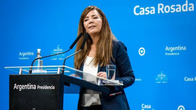 Conferencia de prensa de Gabriela Cerruti
