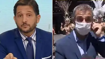 Tenso momento entre Germán Paoloski y un notero por el uso del barbijo: "Decimos una cosa y hacemos otra" Tenso momento entre Germán Paoloski y un notero por el uso del barbijo: "Decimos una cosa y hacemos otra"