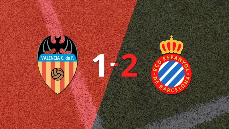 Espanyol venció con lo justo a Valencia como visitante 