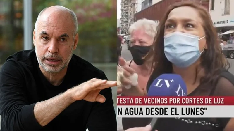 Momento incómodo en LN+: una mujer le reclamó en vivo a Larreta por cortes de luz