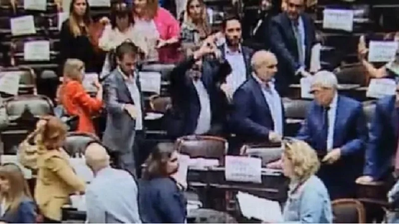 El gesto obsceno de Ritondo a Cecilia Moreau en la Cámara de Diputados: "Venezolana"