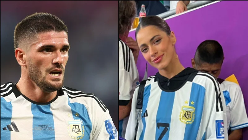 Rodrigo De Paul y Tini Stoessel.