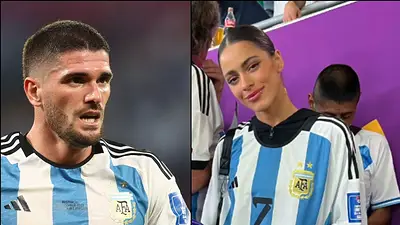 Rodrigo De Paul y Tini Stoessel. Rodrigo De Paul y Tini Stoessel.