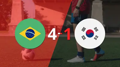 Mundial 2022: Brasil paseó a Rep. de Corea y selló su triunfo 4 a 1 Mundial 2022: Brasil paseó a Rep. de Corea y selló su triunfo 4 a 1