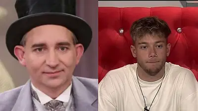 Mago Sin Dientes en la tribuna de Gran Hermano Mago Sin Dientes en la tribuna de Gran Hermano