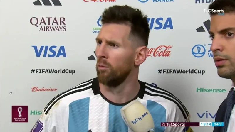 Messi se sacó en vivo después de ganarle a Países Bajos: "¿Qué mirás, bobo?"