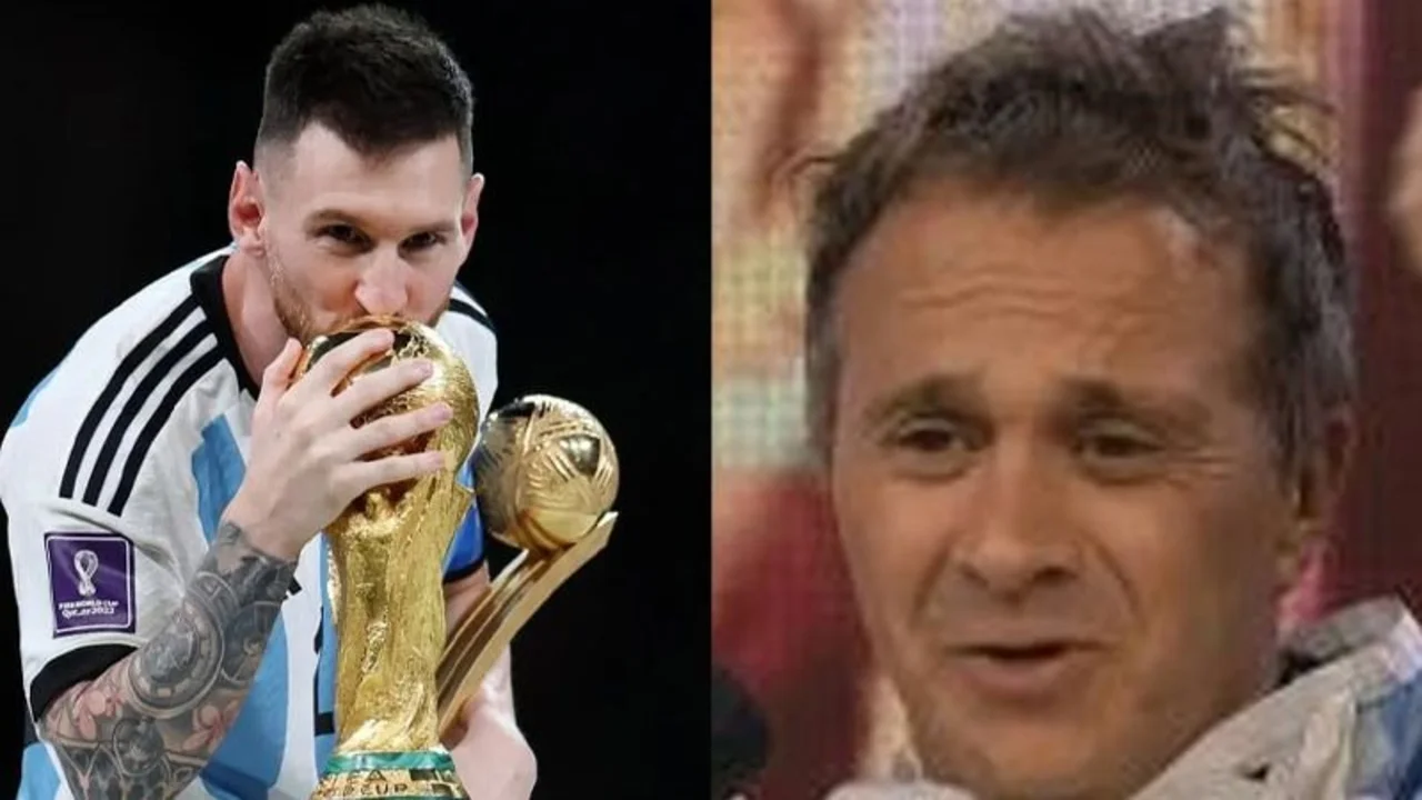 Sergio Lapegue se rapó en vivo tras la conquista de Argentina en el Mundial de Qatar 2022.