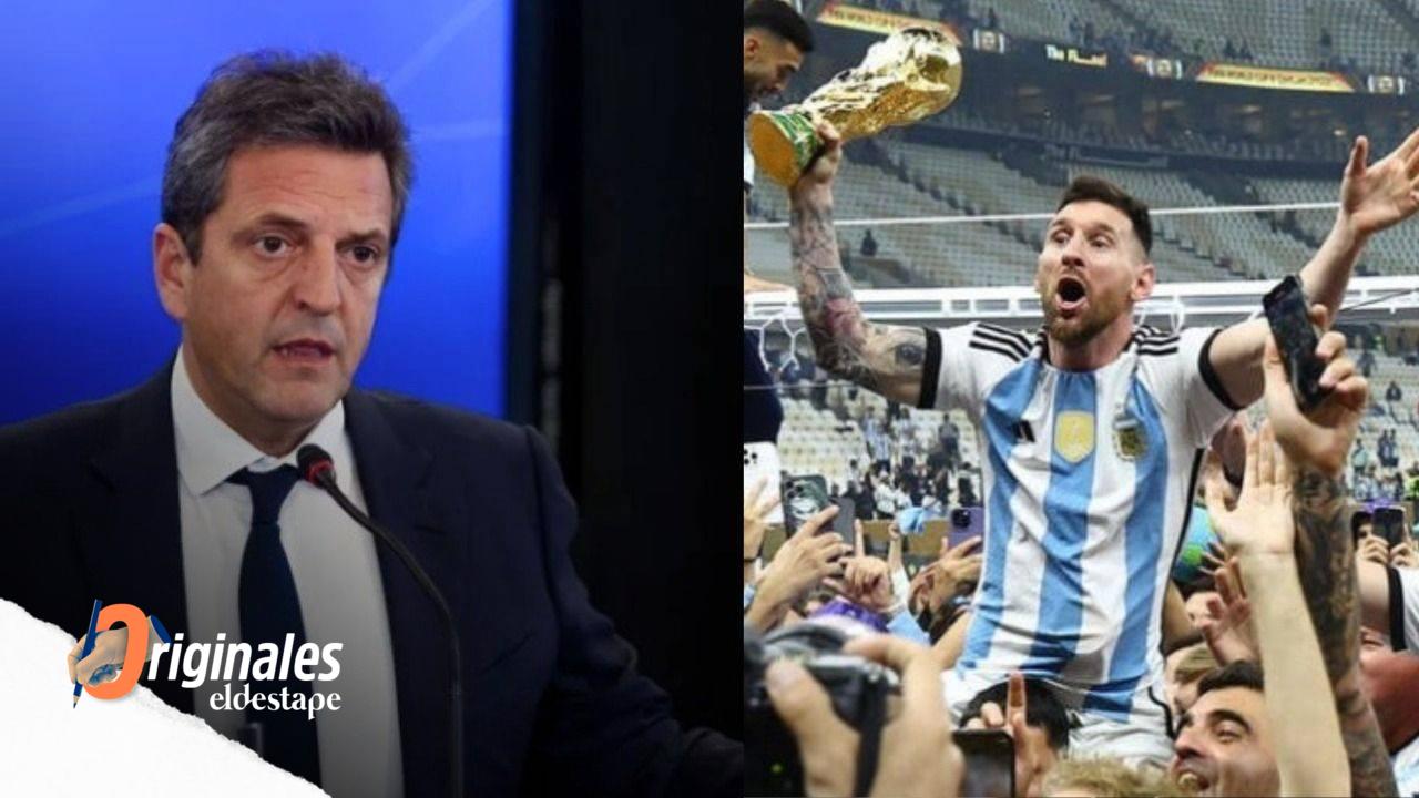 Argentina campeón: Messi le da una gran noticia sobre el PBI a Massa