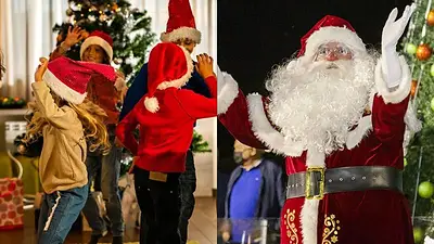 Navidad, Papá Noel bailando Navidad, Papá Noel bailando