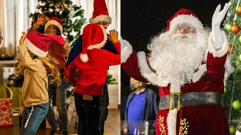 Navidad, Papá Noel bailando