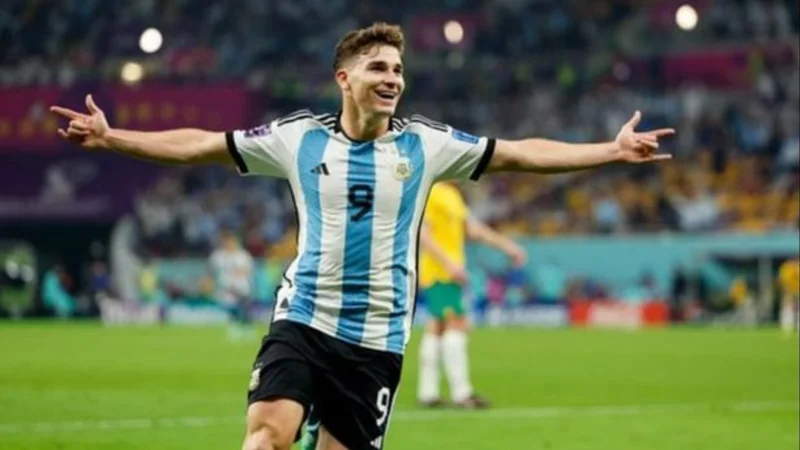 Julián Álvarez, gol en la Selección Argentina vs. Australia en el Mundial de Qatar 2022