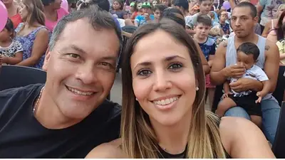 Romina de Gran Hermano y su exmarido. Romina de Gran Hermano y su exmarido.