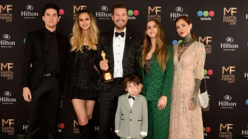 Tinelli y sus hijos