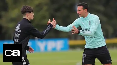 Selección Argentina, Lionel Scaloni, Alejandro Garnacho, fútbol, deportes Selección Argentina, Lionel Scaloni, Alejandro Garnacho, fútbol, deportes