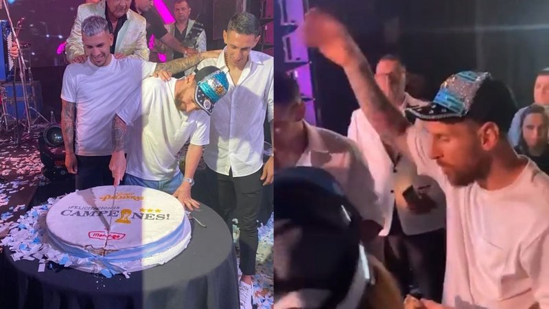 Lionel Messi Leandro Paredes Ángel Di María 