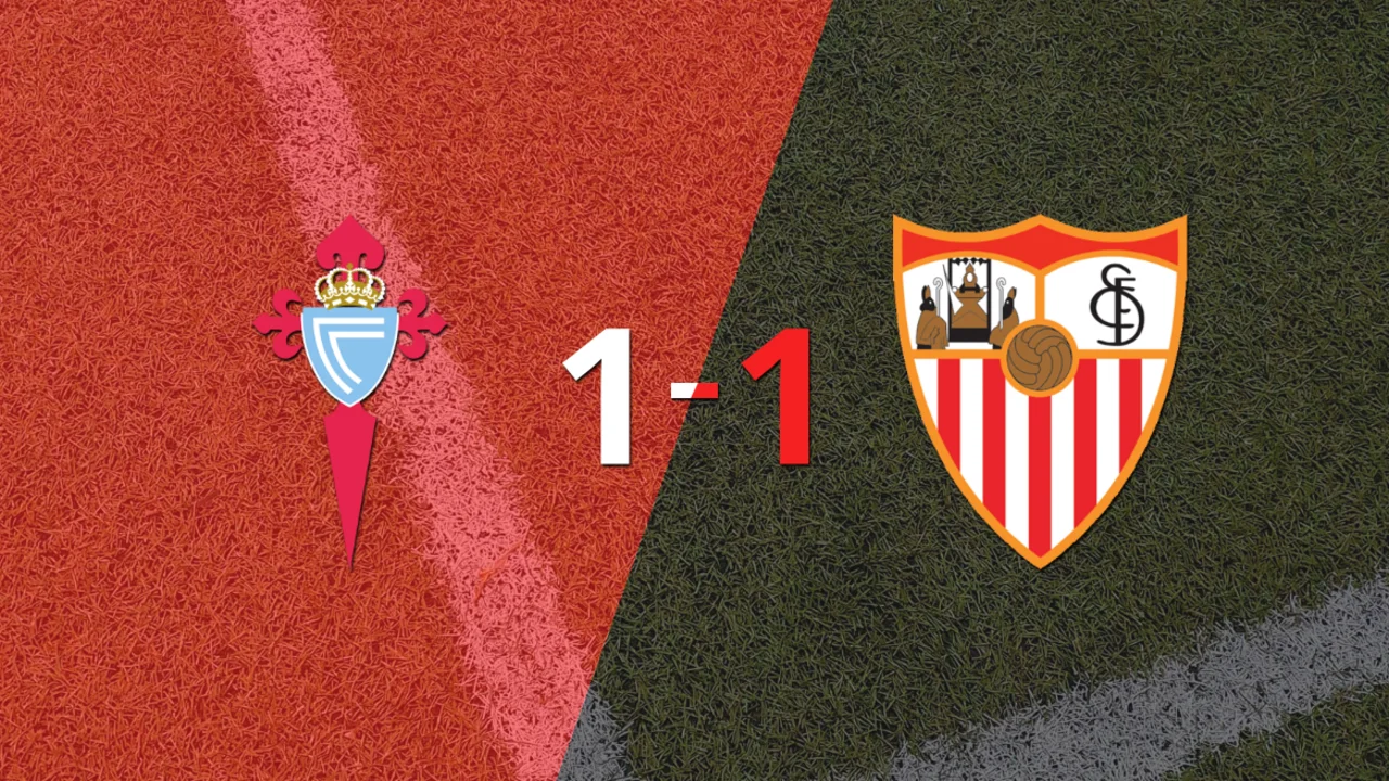 Celta no pudo en casa ante Sevilla y empataron 1-1 