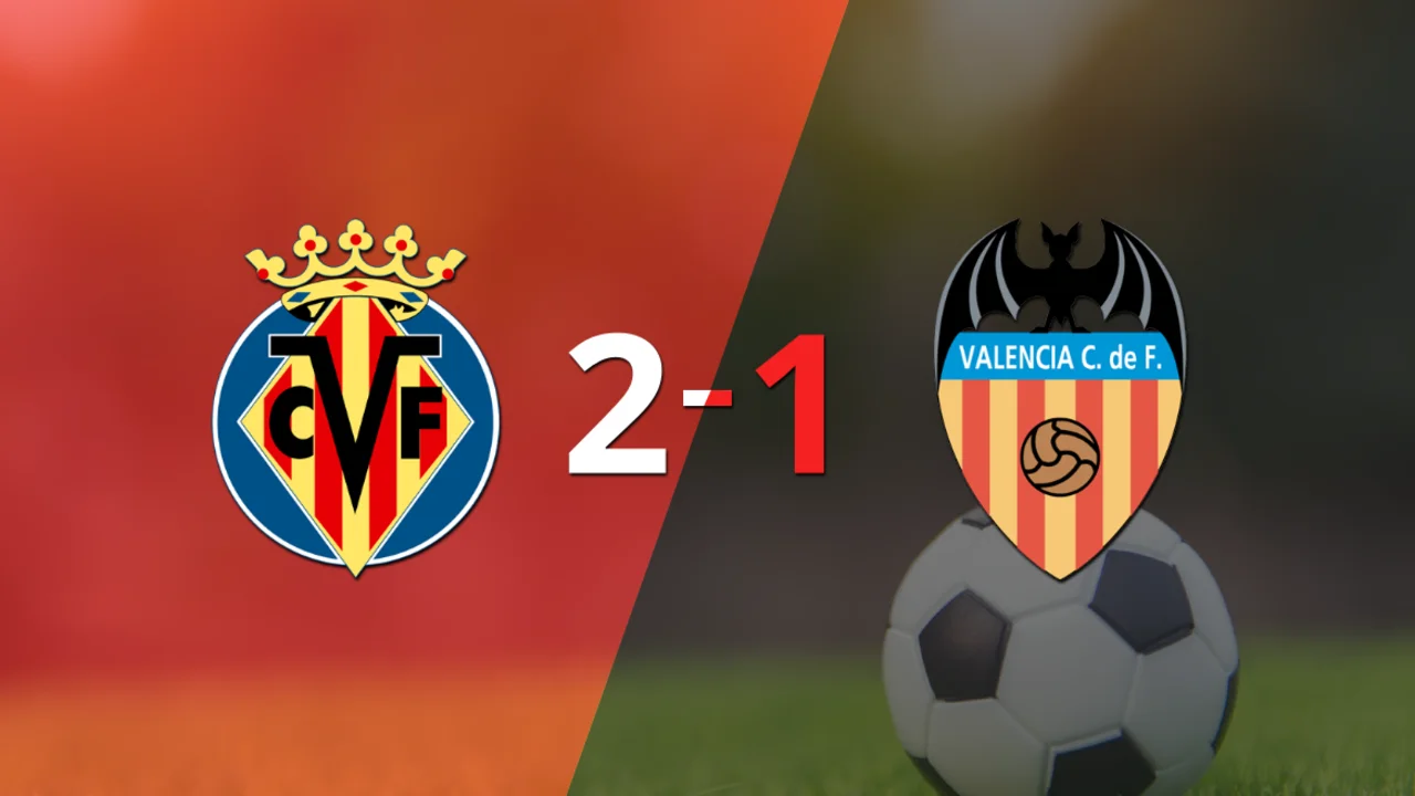 La victoria en el derbi de la Comunitat fue para Villarreal por 2 a 1