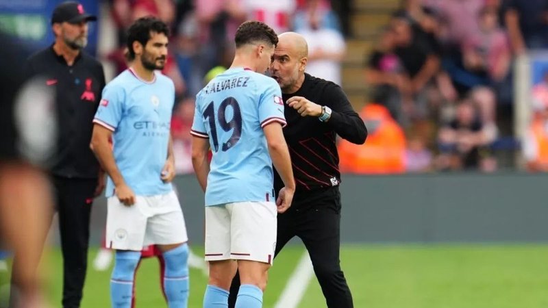 Pep Guardiola, Manchester City, Julián Álvarez, Alexis Mac Allister, Liverpool, deportes