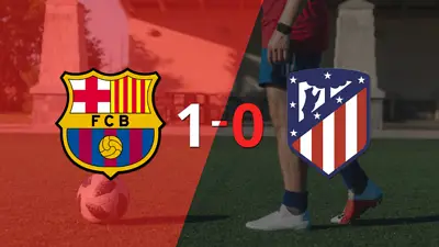 A Barcelona le alcanzó con un gol para derrotar a Atlético de Madrid en el estadio Estadio Olímpico Lluís Companys A Barcelona le alcanzó con un gol para derrotar a Atlético de Madrid en el estadio Estadio Olímpico Lluís Companys