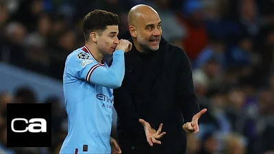 Julián Álvarez Manchester City Pep Guardiola Julián Álvarez Manchester City Pep Guardiola