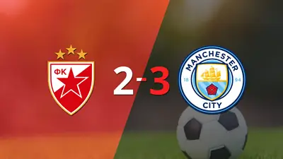 Triunfo de Manchester City sobre Estrella Roja por 3 a 2 Triunfo de Manchester City sobre Estrella Roja por 3 a 2