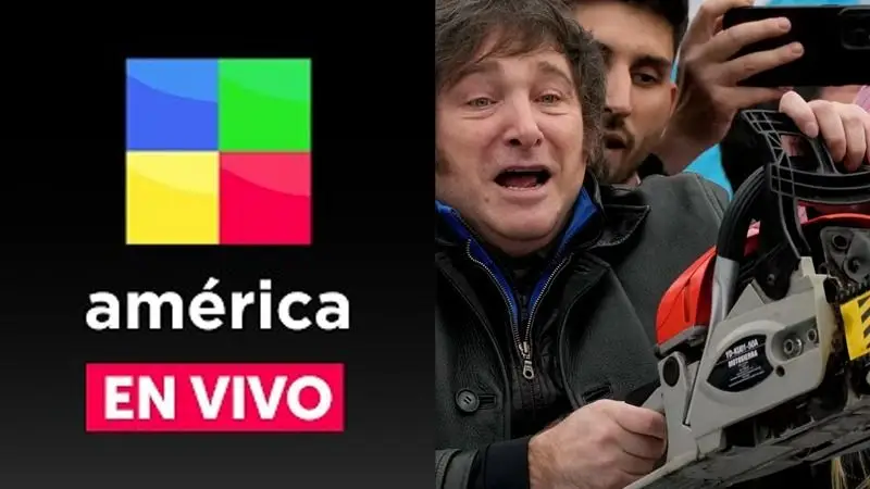 América TV. Javier Milei.