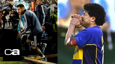 Lionel Messi Diego Armando Maradona Boca Juniors Lionel Messi Diego Armando Maradona Boca Juniors