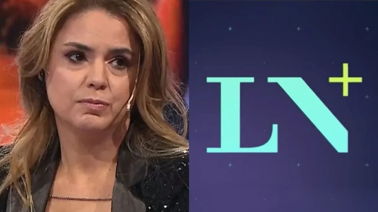 Marina Calabró y el logo de LN+