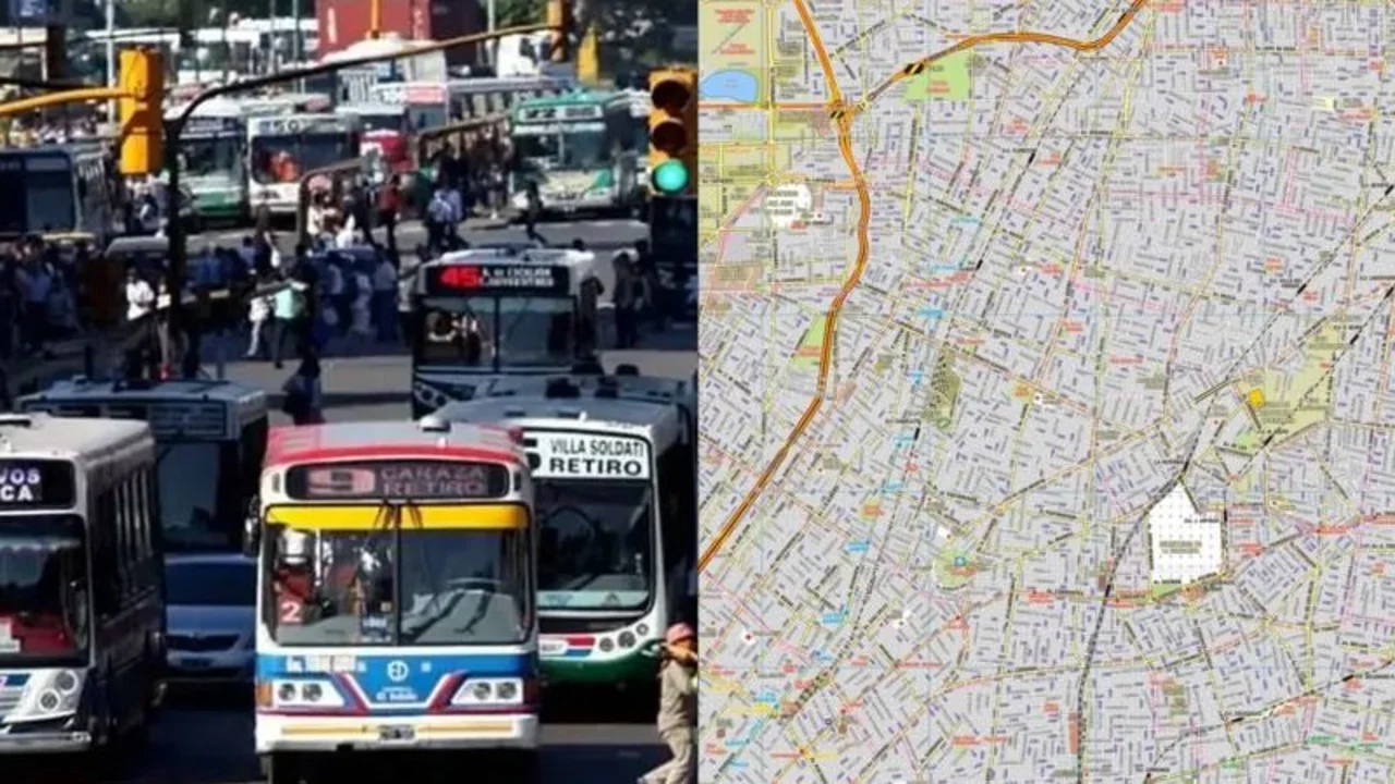 Cambios de recorridos de los colectivos por las manifestaciones y cortes de calles