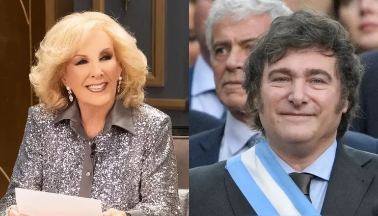 Mirtha Legrand. Javier Milei