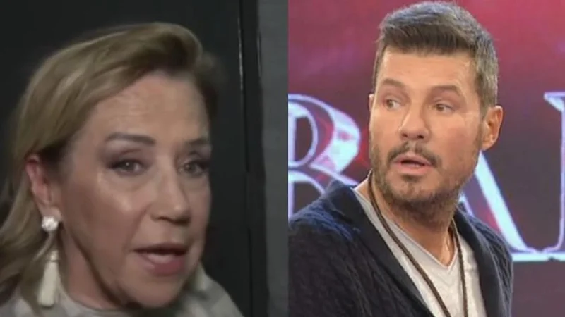 Marcelo Tinelli. Marcela Tinayre