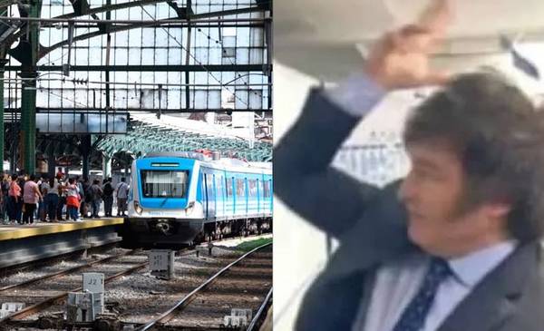 Afuera la famosa estación del Tren Roca que puede cerrar por Milei