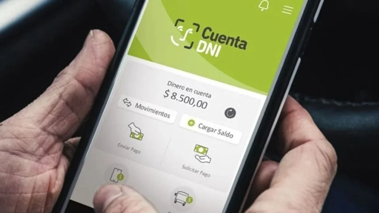 Aplicación de la Cuenta DNI en un teléfono celular 