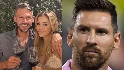 Martín Demichelis. Evangelina Anderson. Lionel Messi Martín Demichelis. Evangelina Anderson. Lionel Messi