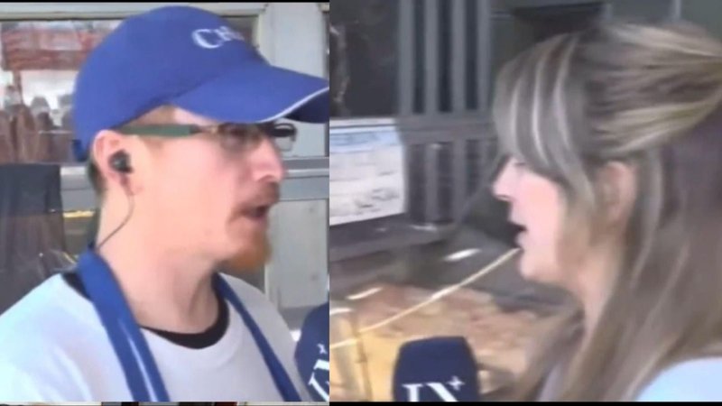 Carnicero en el móvil de La Nación 
