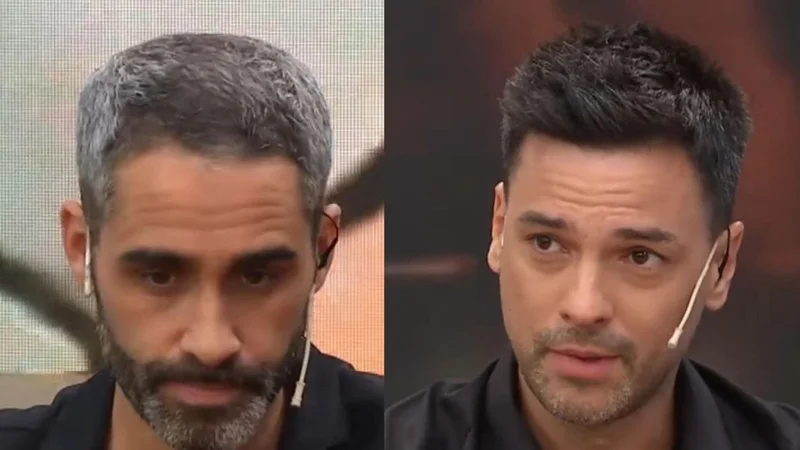 Chino Leunis llorando en Poco Correctos por El Trece junto a su compañero El Pollo Álvarez