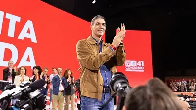 Pedro Sánchez fue reelegido al frente del PSOE y prometió una "gran empresa pública de vivienda" Pedro Sánchez fue reelegido al frente del PSOE y prometió una "gran empresa pública de vivienda"