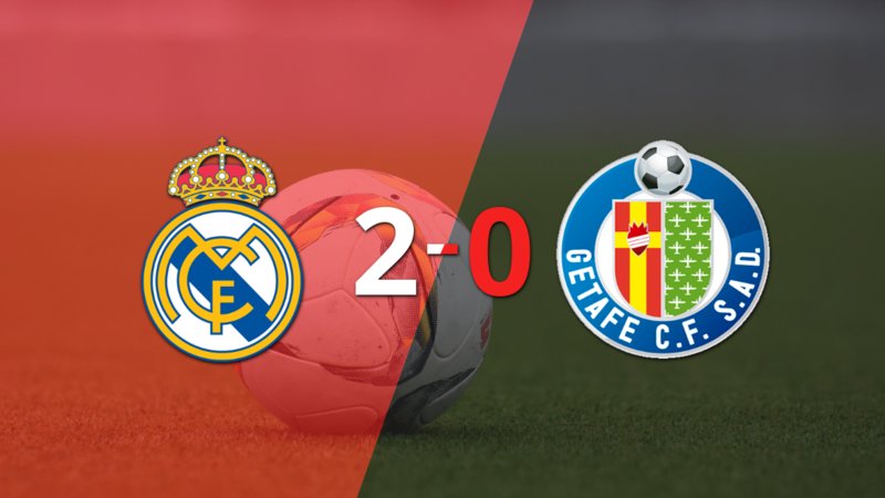 Real Madrid le ganó con claridad a Getafe por 2 a 0